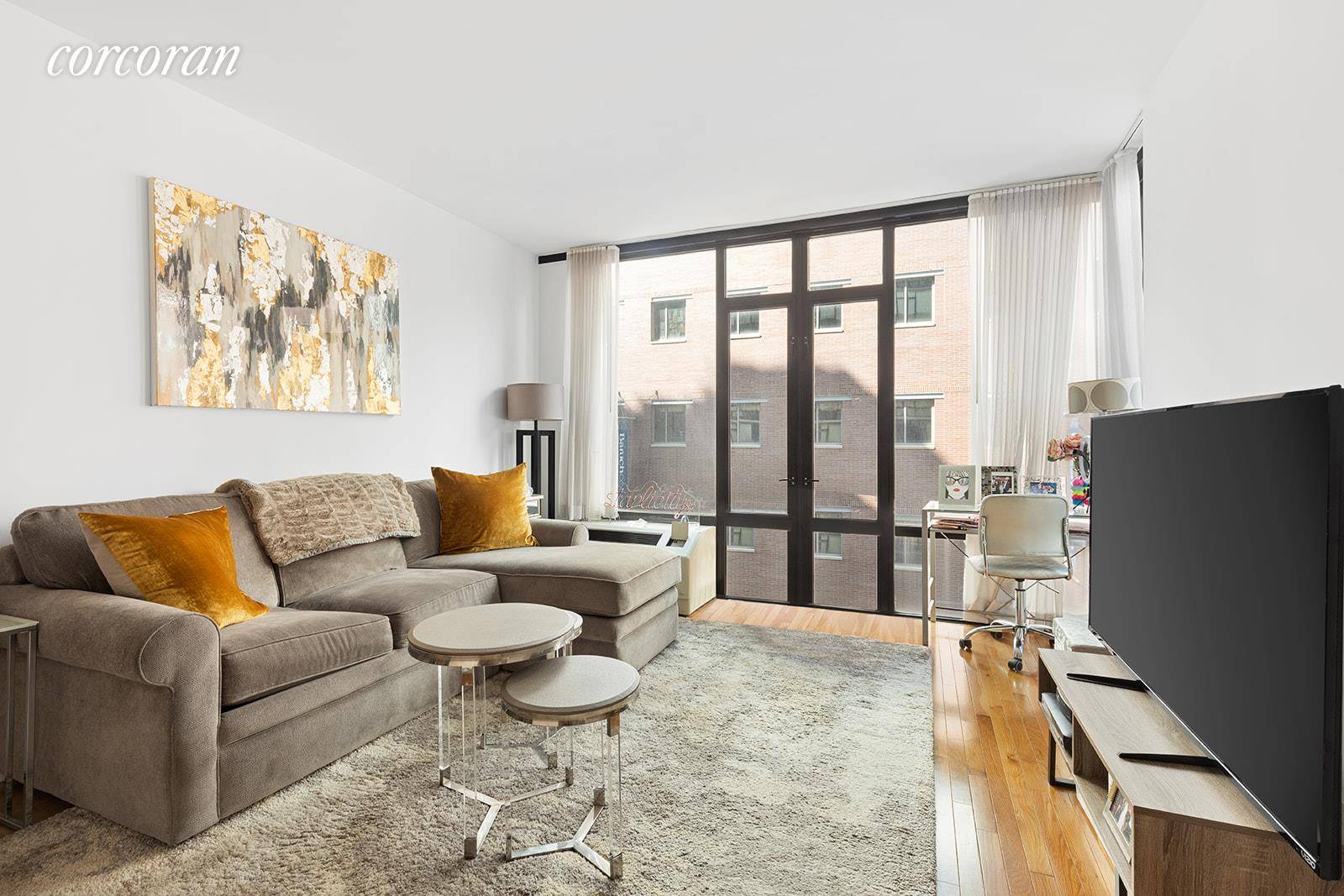 Upon entering this open and airy junior one bedroom at 148 East 24th Street Condominium, you are greeted with a gallery that leads to a North facing living room with ...