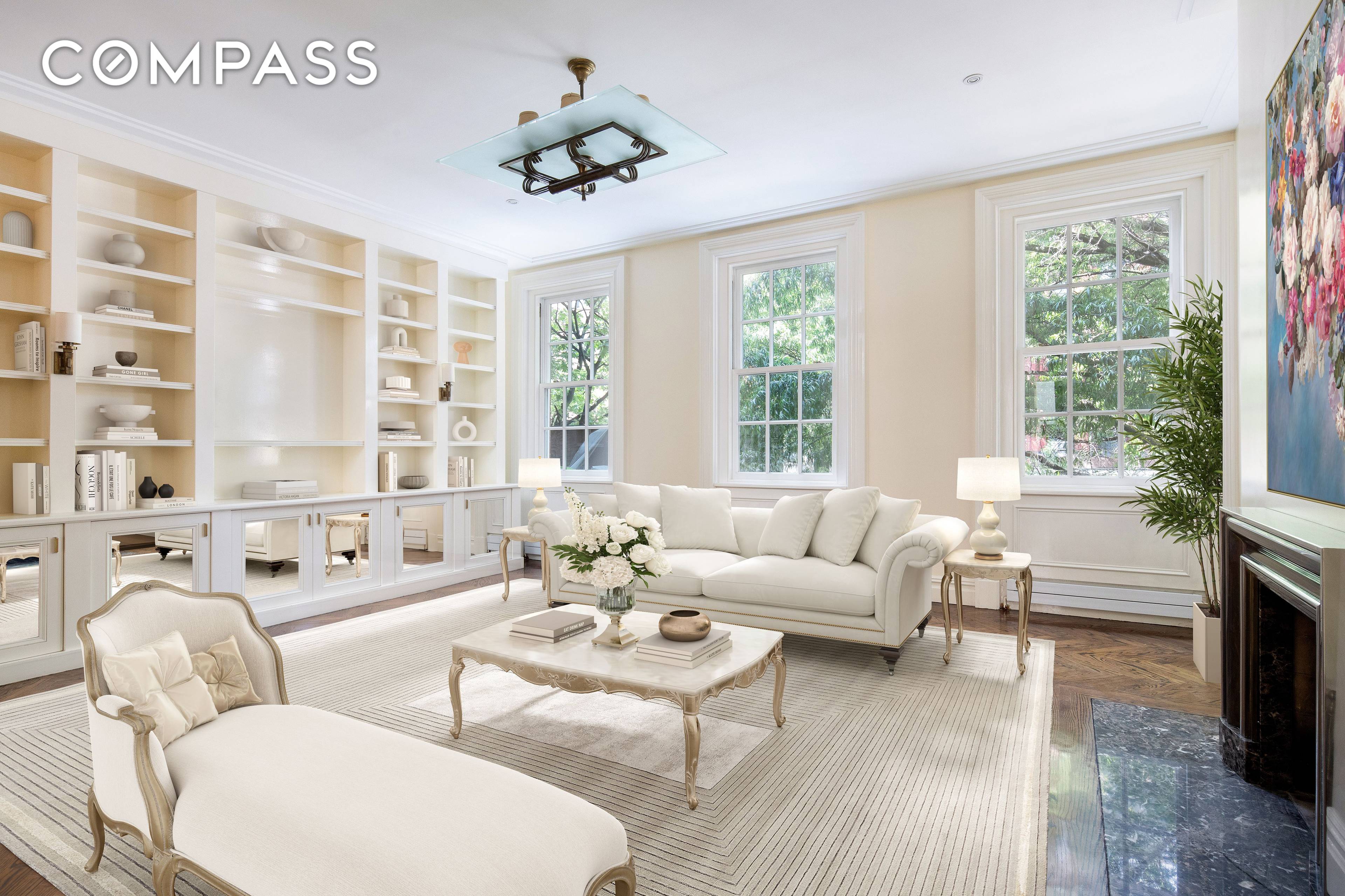Magnificent, impeccably detailed and redesigned luxury townhouse in the prime West Village on the market for the very first time !