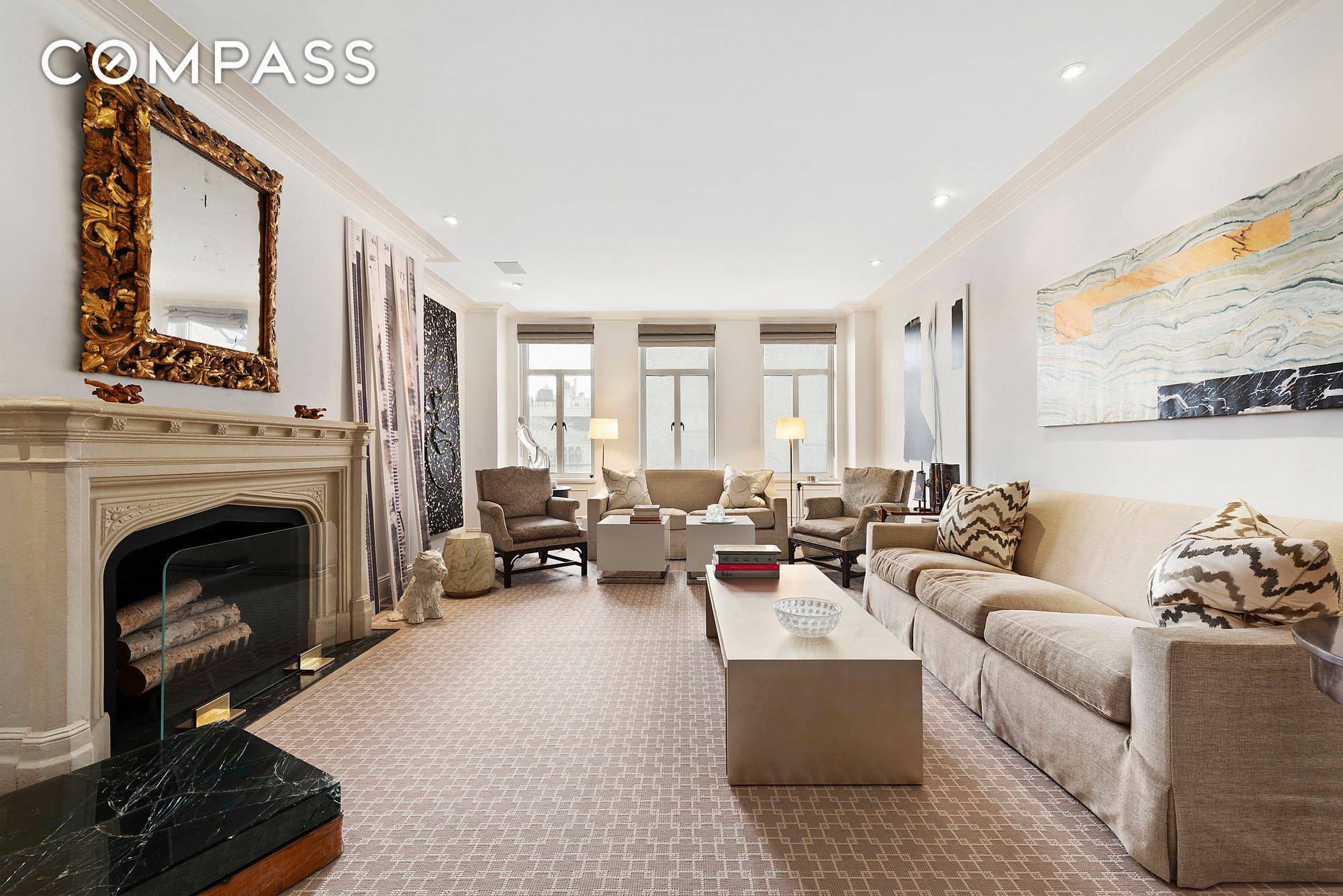A simply stunning, renovated grand scale classic six room residence at the Beresford, 211 Central Park West, offering a superb setting like no other currently available on Central Park West.