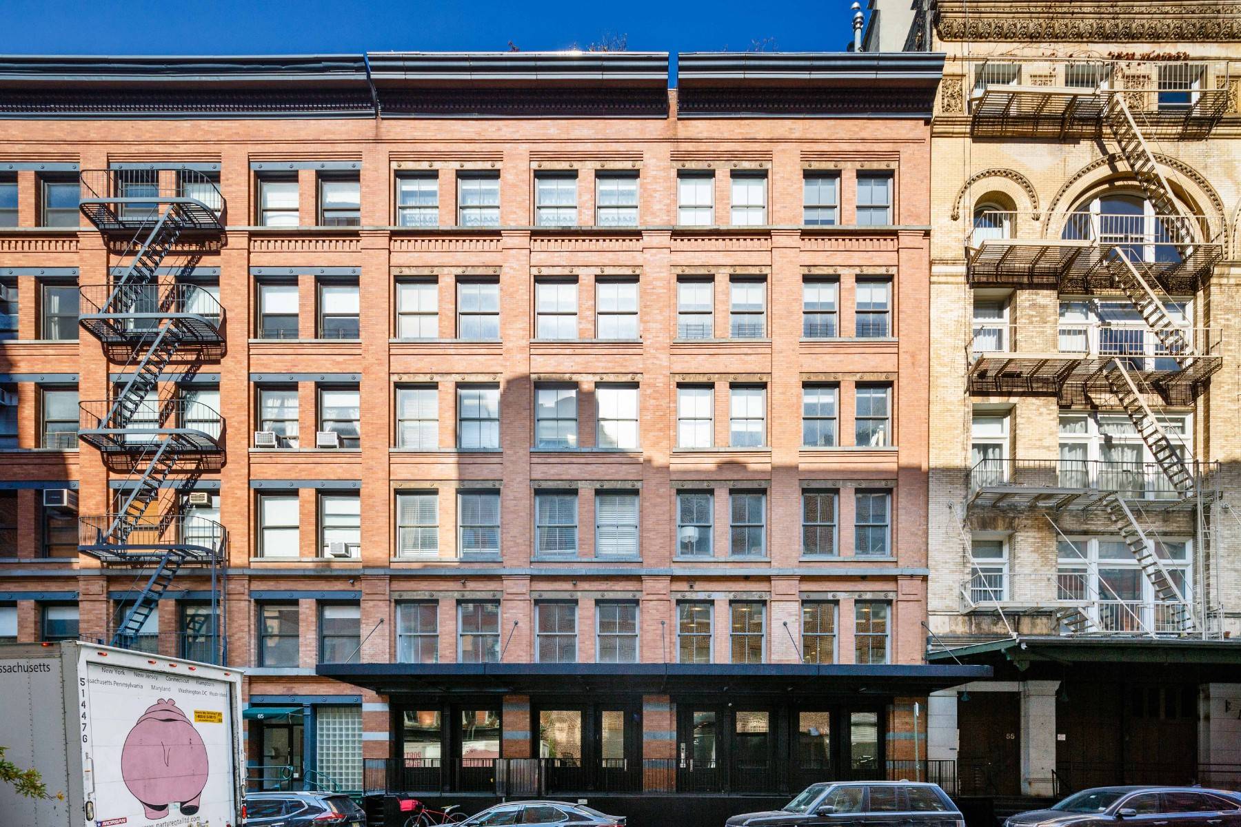 Located on the most desirable cobblestone block of Central Tribeca, this large 2, 123sf duplex 3 bedroom loft combines the privacy of a townhouse with the authentic texture of an ...