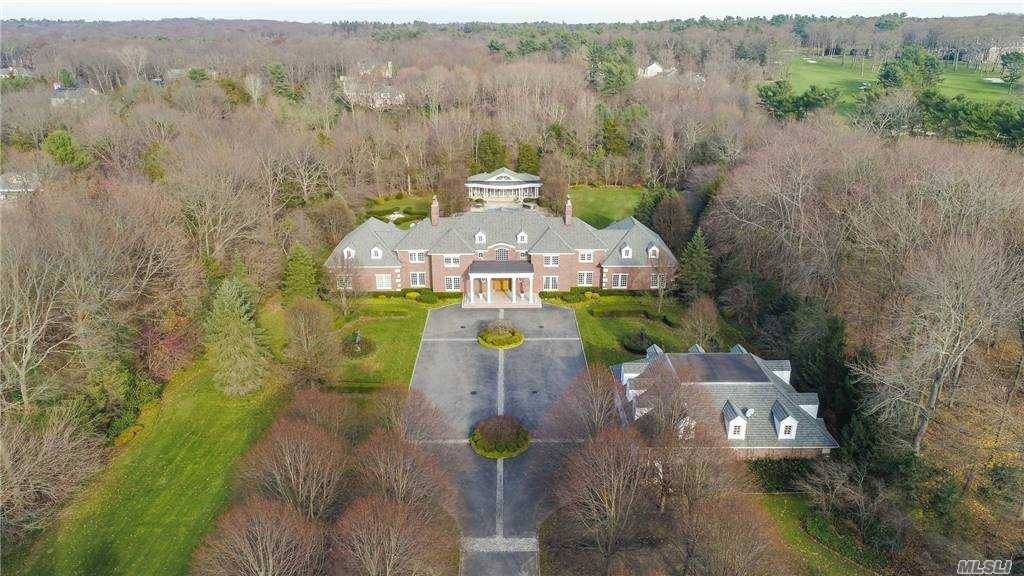 UPPER BROOKVILLE_Grand Classical Brick Estate ; Privately Set On Over 5 Acres Behind A Gracefully Gated Entry With Courtyard amp ; Traditional English Gardens Ambiance.