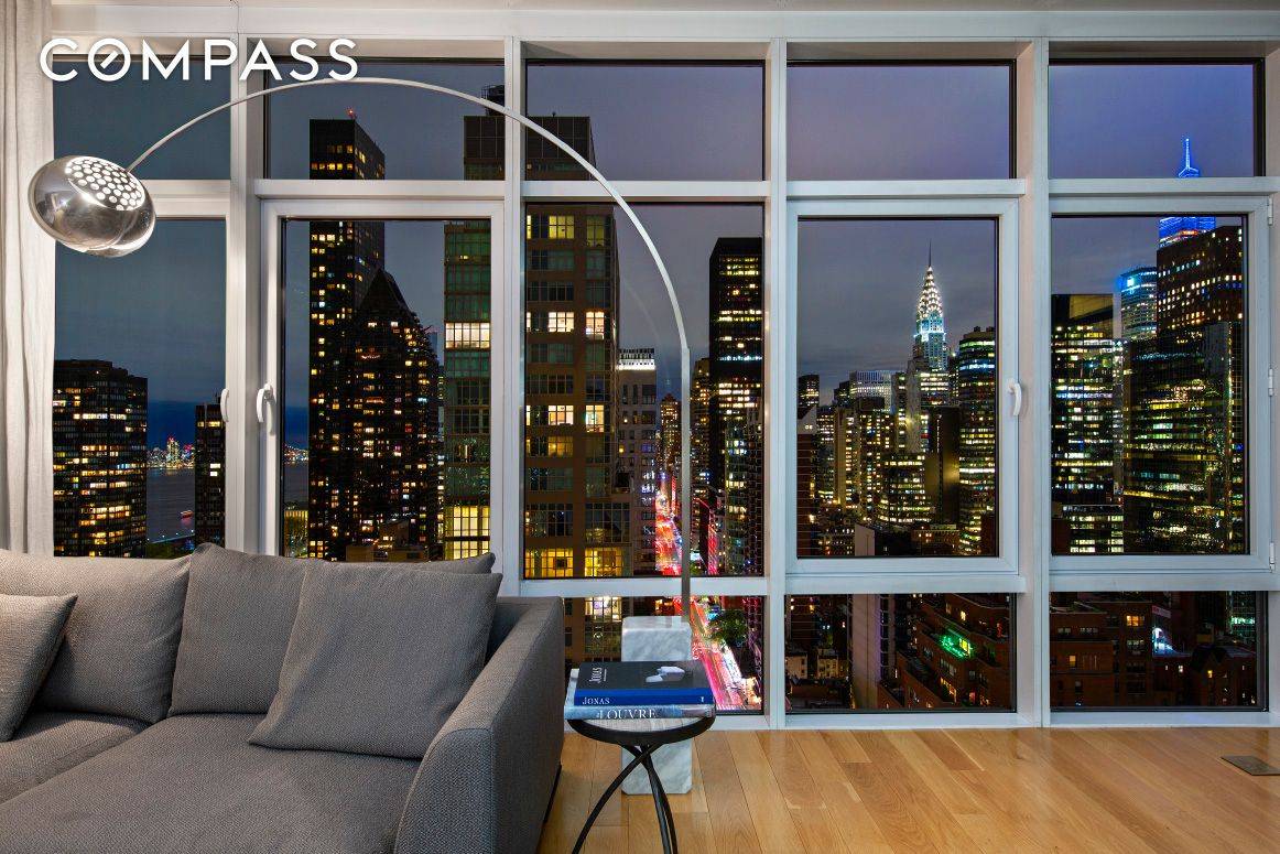 Enjoy magnificent views, light, and high end finishes in this breathtaking residence at 310 East 53rd Street.