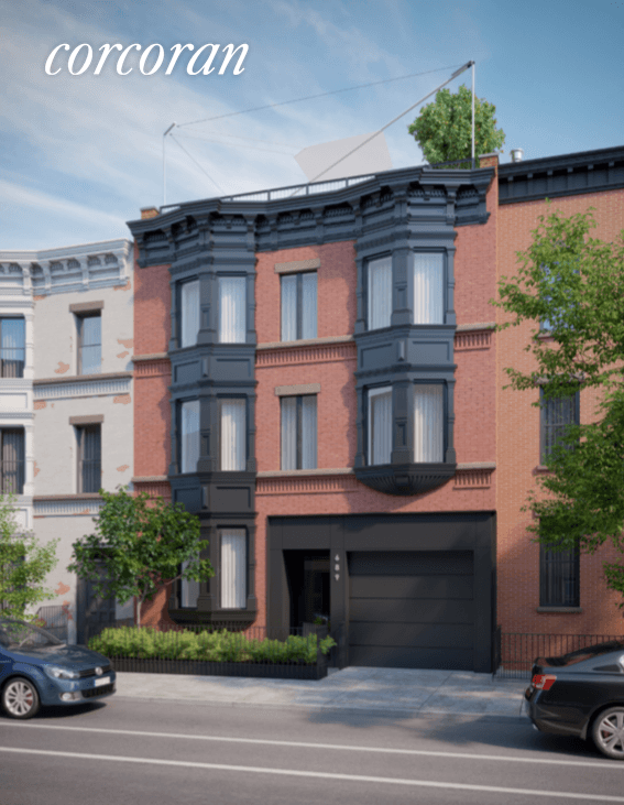 Create your own historic dream home with private GARAGE in the heart of Brooklyn.