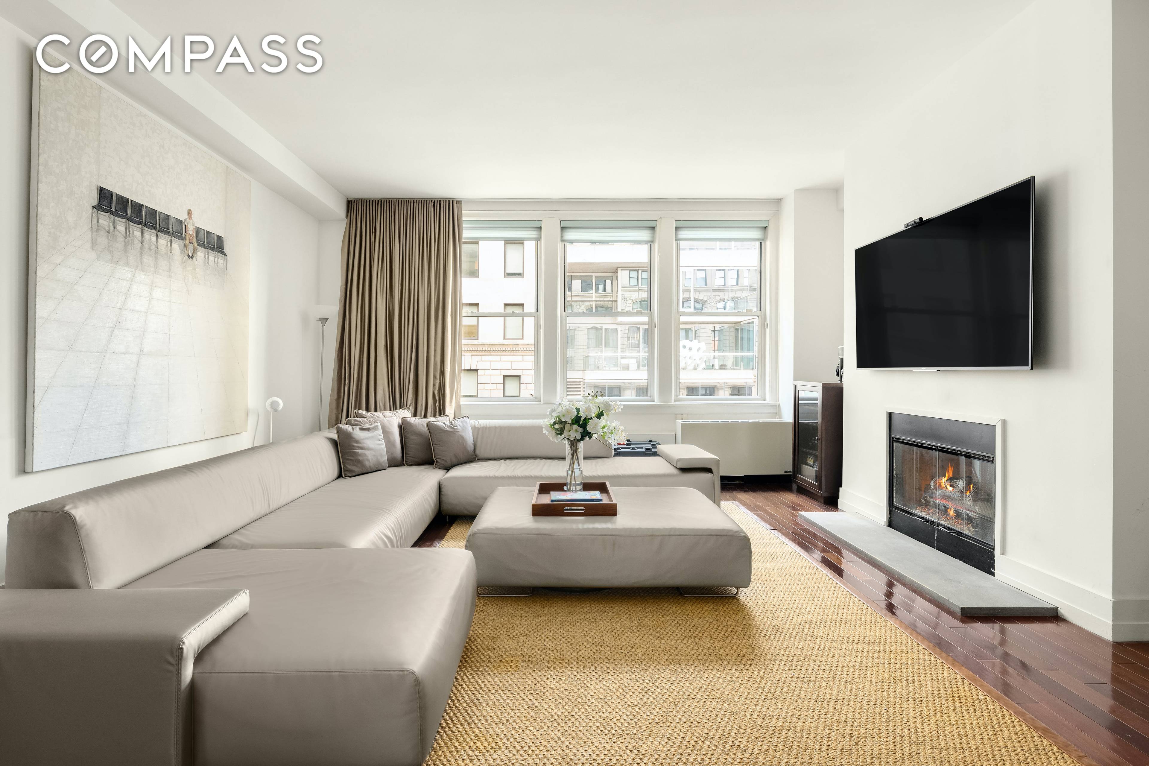 Residence 3E is a stunning 3 Bedroom 3 Bathroom jewel located in beautiful Tribeca.