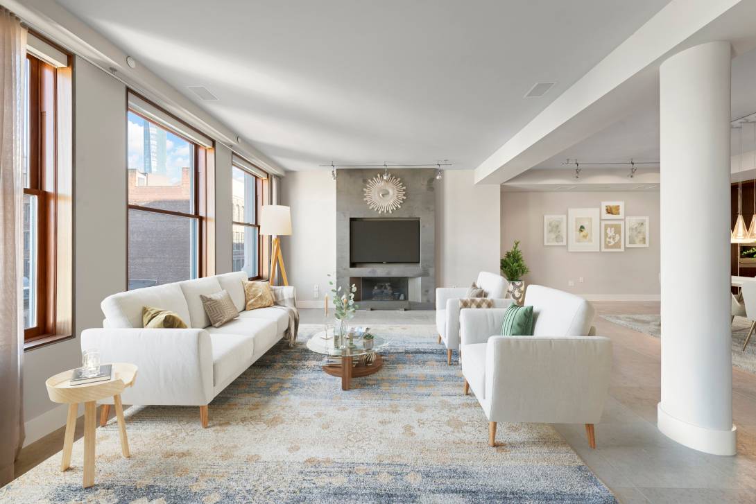 Welcome Home this incredible high floor Loft in a boutique building will satisfy your every desire for space, privacy, light, and finishes with magnificent exposures to NYC Landmarks Empire State ...