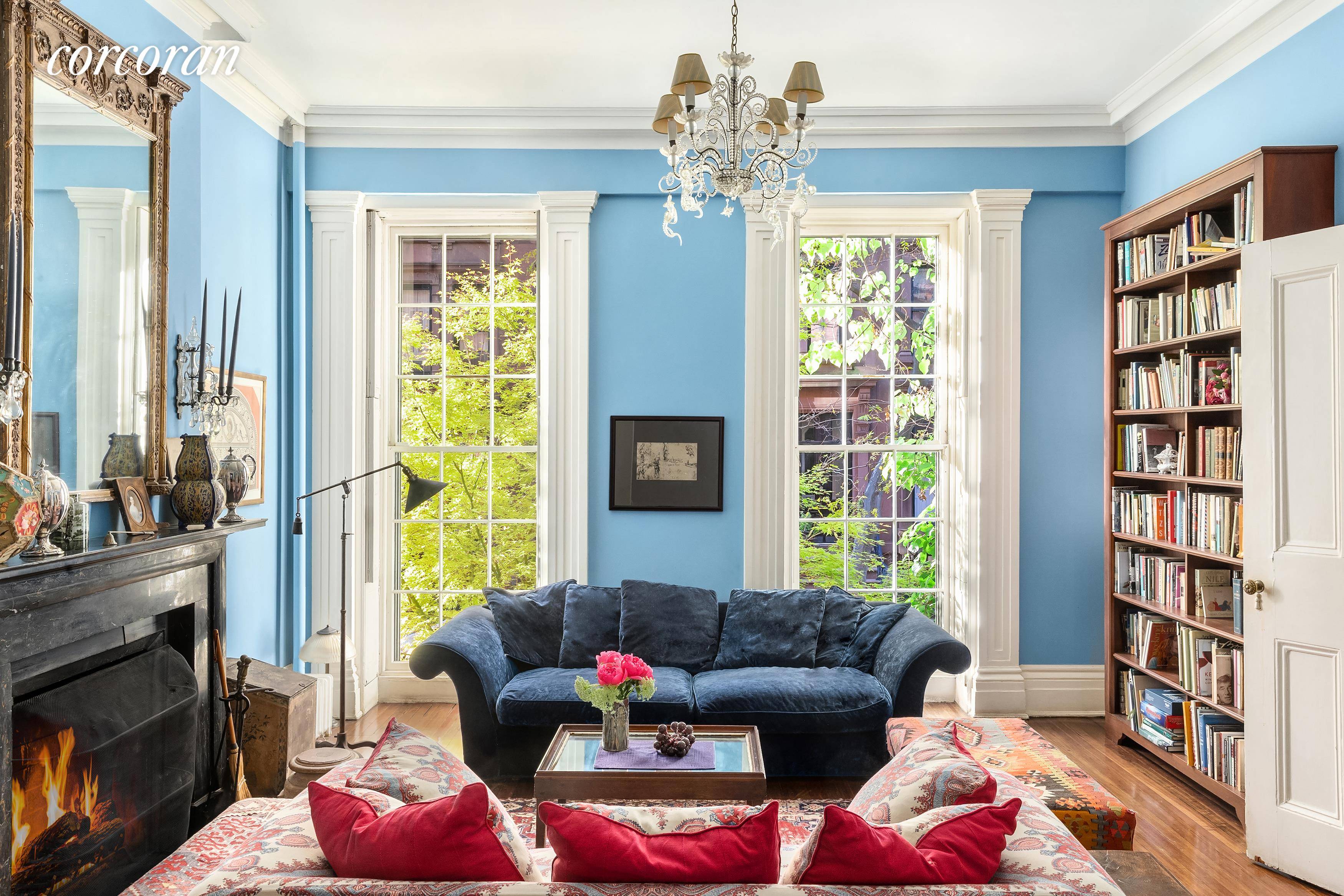 43 Garden Place in Brooklyn Heights is a truly special 5 story, 24 foot wide townhouse A a classic home with the perfect blend of preserved original details, bright open ...