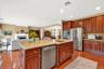Open kitchen with views to the adjoining Living area