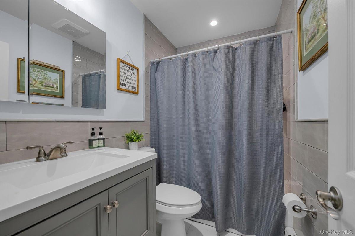 Hallway bathroom updated