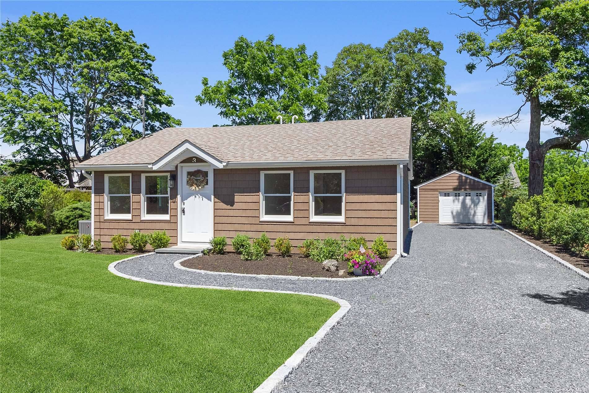 Completely renovated ranch style home just a stone's throw to all of what the east end of Long Island has to offer, from the world class beaches of the south ...