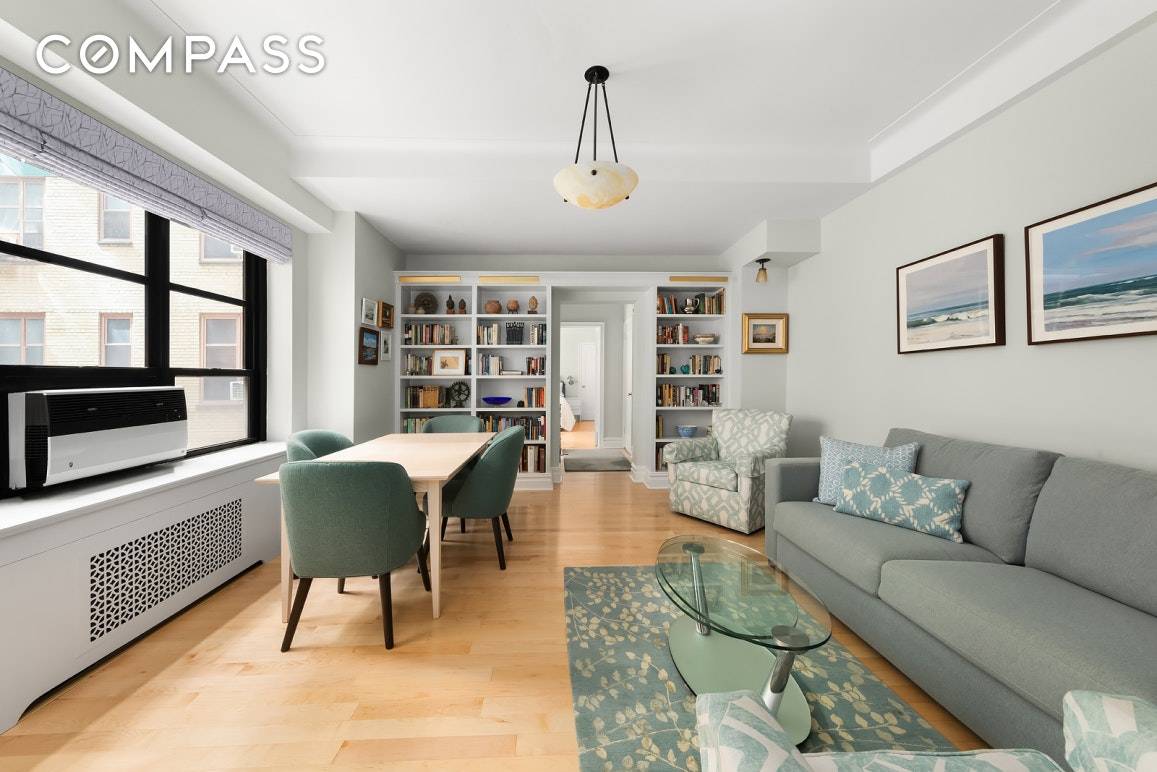 Spacious and elegant pre war one bedroom at Gramercy House, the highly sought after Art Deco co op on East 22nd Street.