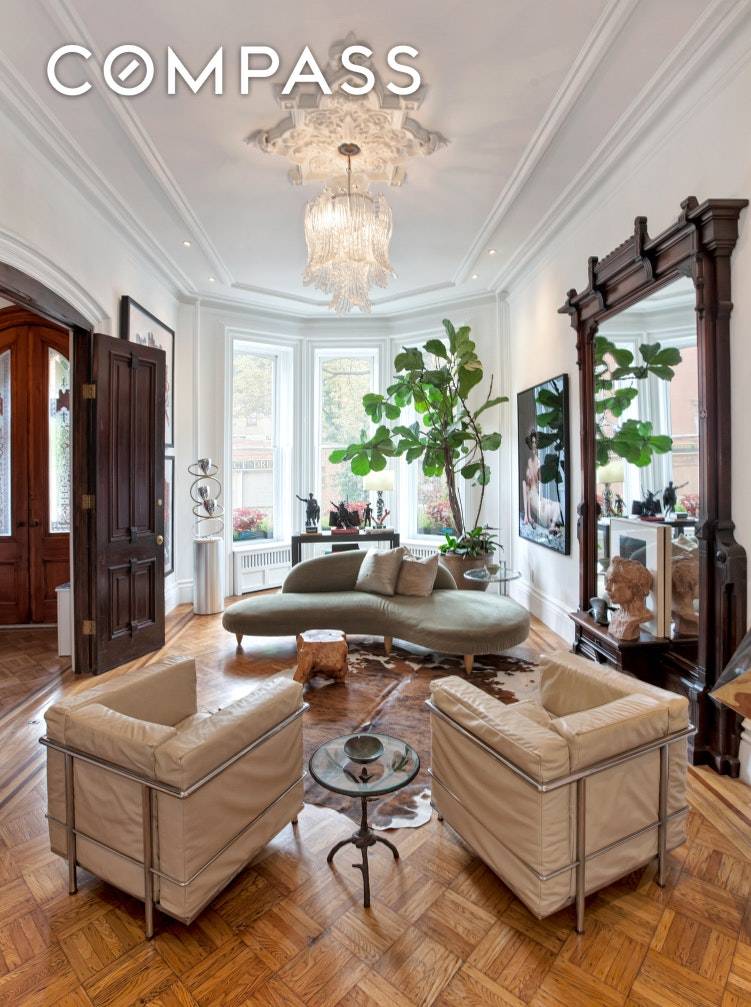 374 Vanderbilt Avenue is a beautifully renovated, Second Empire brownstone, circa 1895, within a charming block in the Fort Greene Historic District.