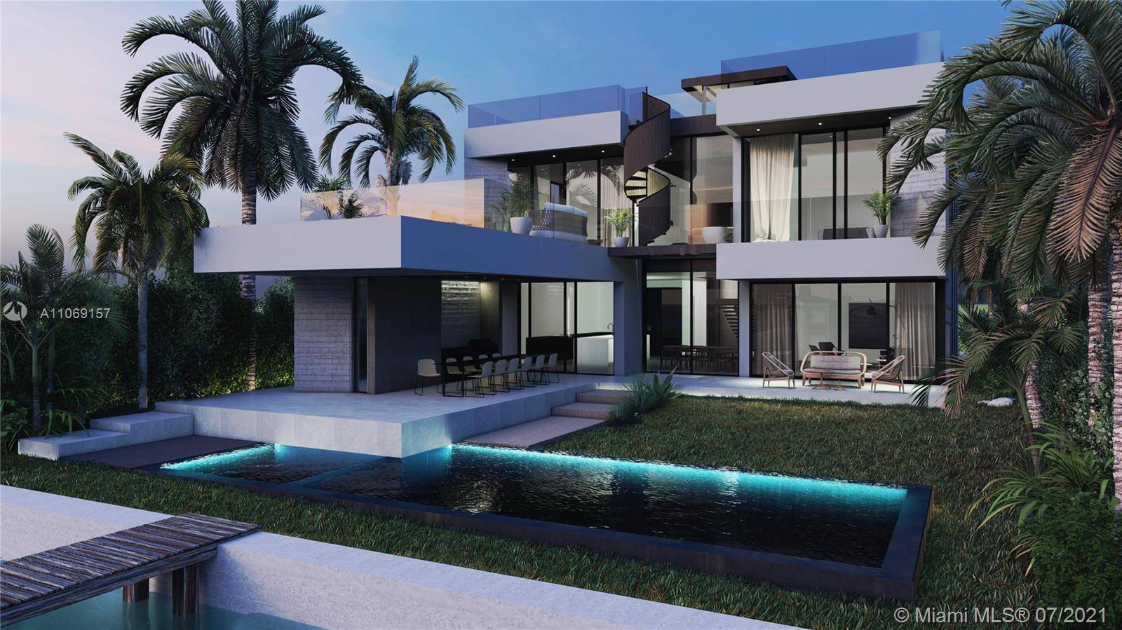 Bay Front Development and acclaimed architect Juan Azulay bring this contemporary waterfront home to Miami Beach.