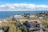 Aerial looking at the Great South Bay