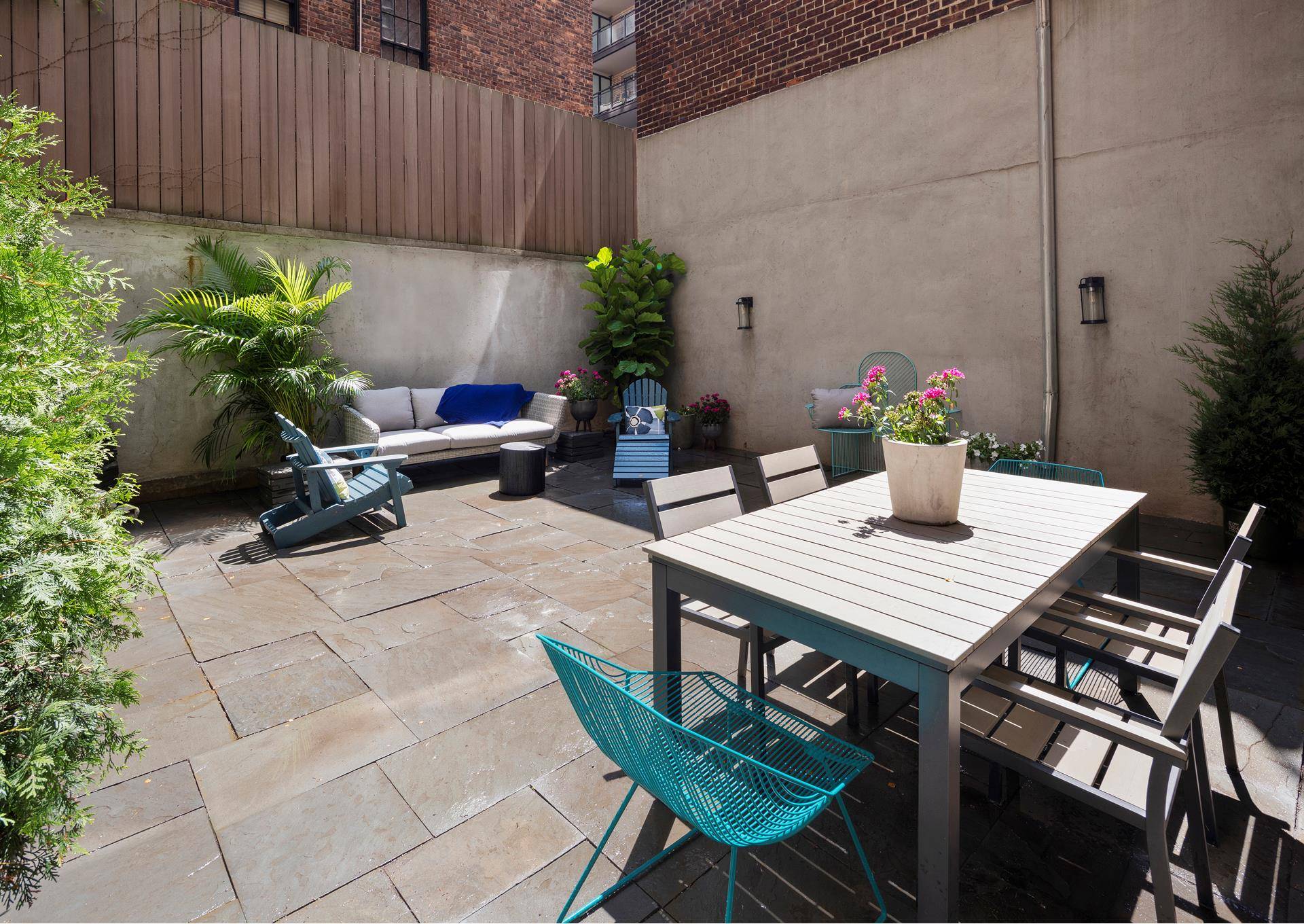 This amazing home gives you a LARGE 500 Square Foot PRIVATE PATIO GARDEN.