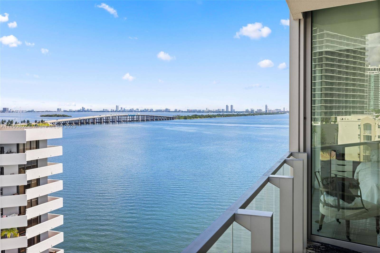 2 BEDROOM 2 BATH UNIT WITH 2 PARKING SPACES AND PRIVATE ELEVATOR ENTRY AT PREMIERE RESORT STYLE LUXURY BUILDING BISCAYNE BEACH.