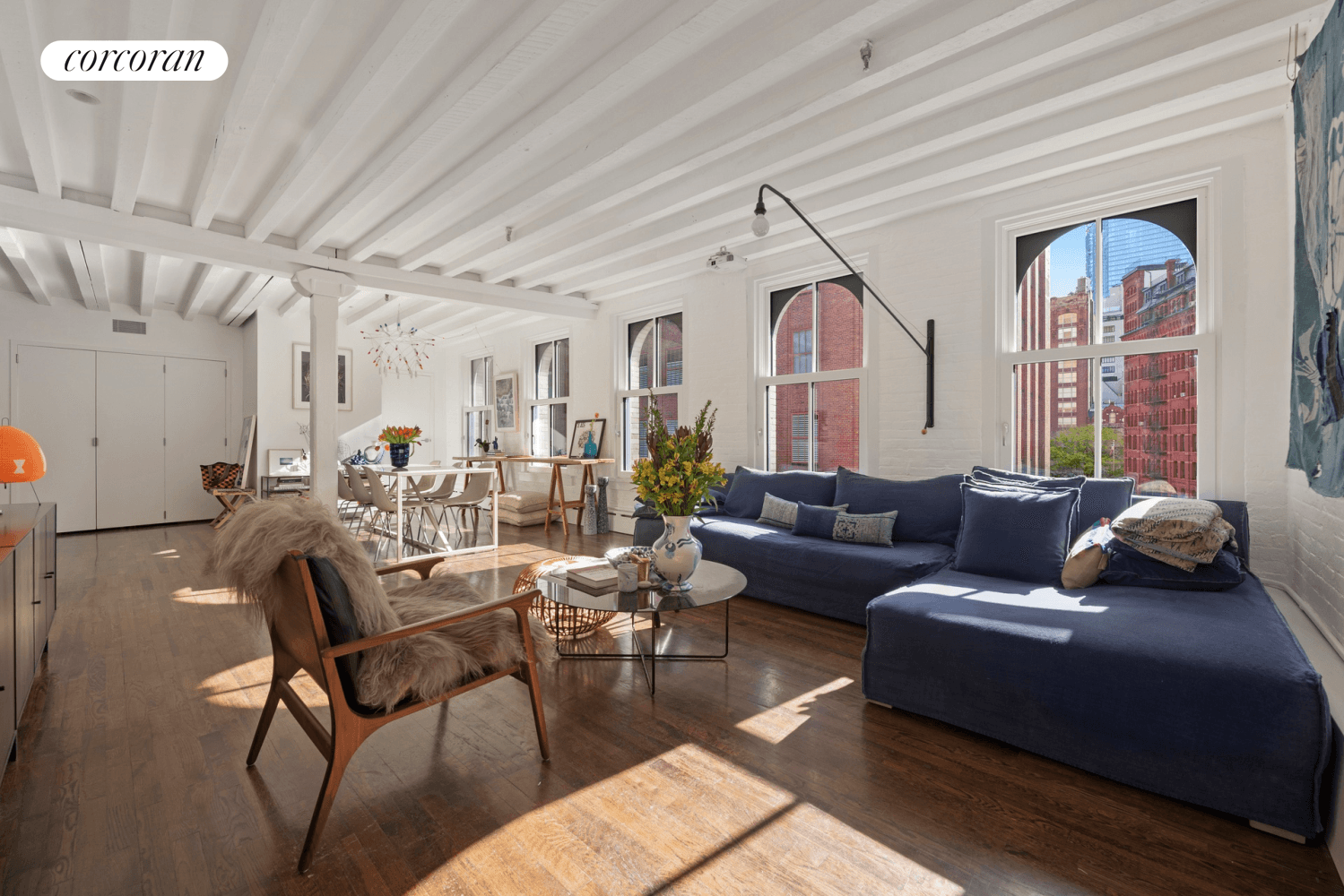 Indulge in sun splashed Tribeca loft living in this sprawling three bedroom, two bathroom home where classic architectural details meet contemporary upgrades and exceptional storage space, creating the perfect ambiance ...