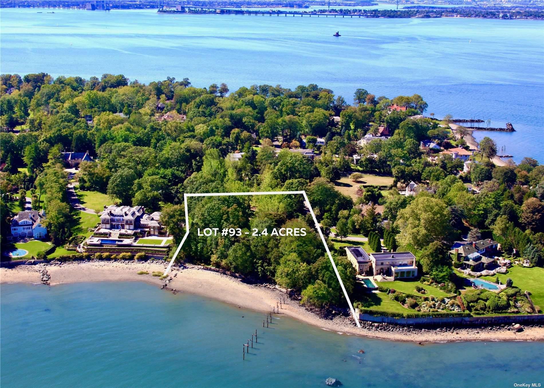 An expansive 2. 4 Acres of prime property, with approximately 430 feet of water frontage, located on one of the most sought after streets in the prestigious Village of Kings ...