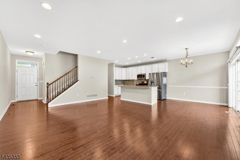 Main level, all hard wood
