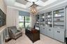 Den/office with built in shelves
