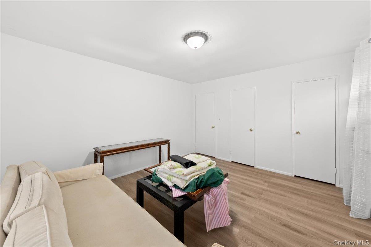Spacious bedroom #2 with new luxury vinyl flooring and freshly painted.