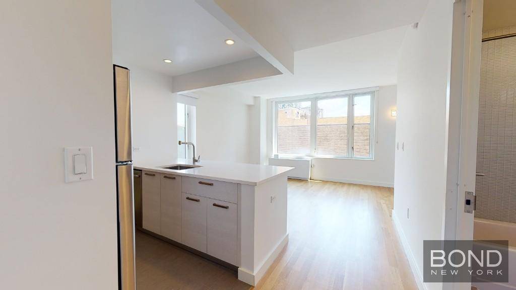 Live in comfort with terrific privacy in this beautiful alcove studio in a luxury doorman building on East 74th St and York Ave.