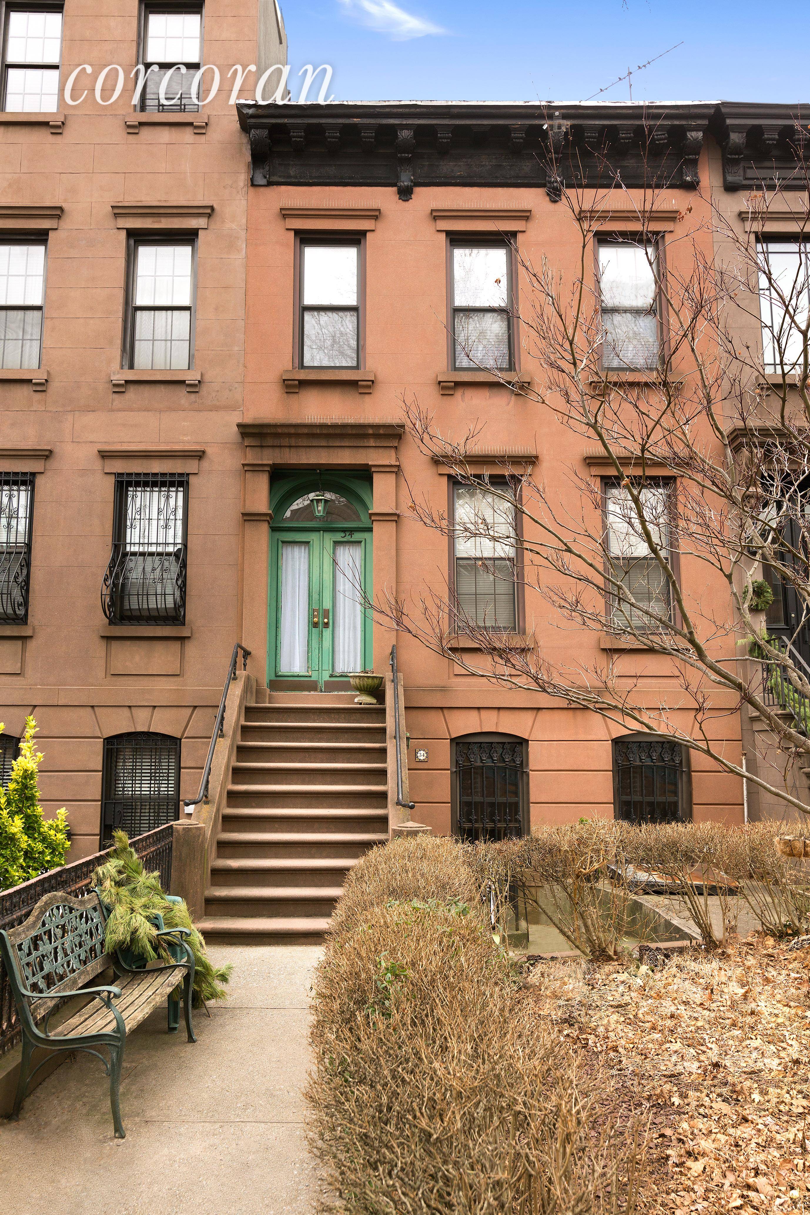 Located on one of Carroll Gardens most coveted garden blocks, this 20 foot wide home stands 3 stories plus a basement.