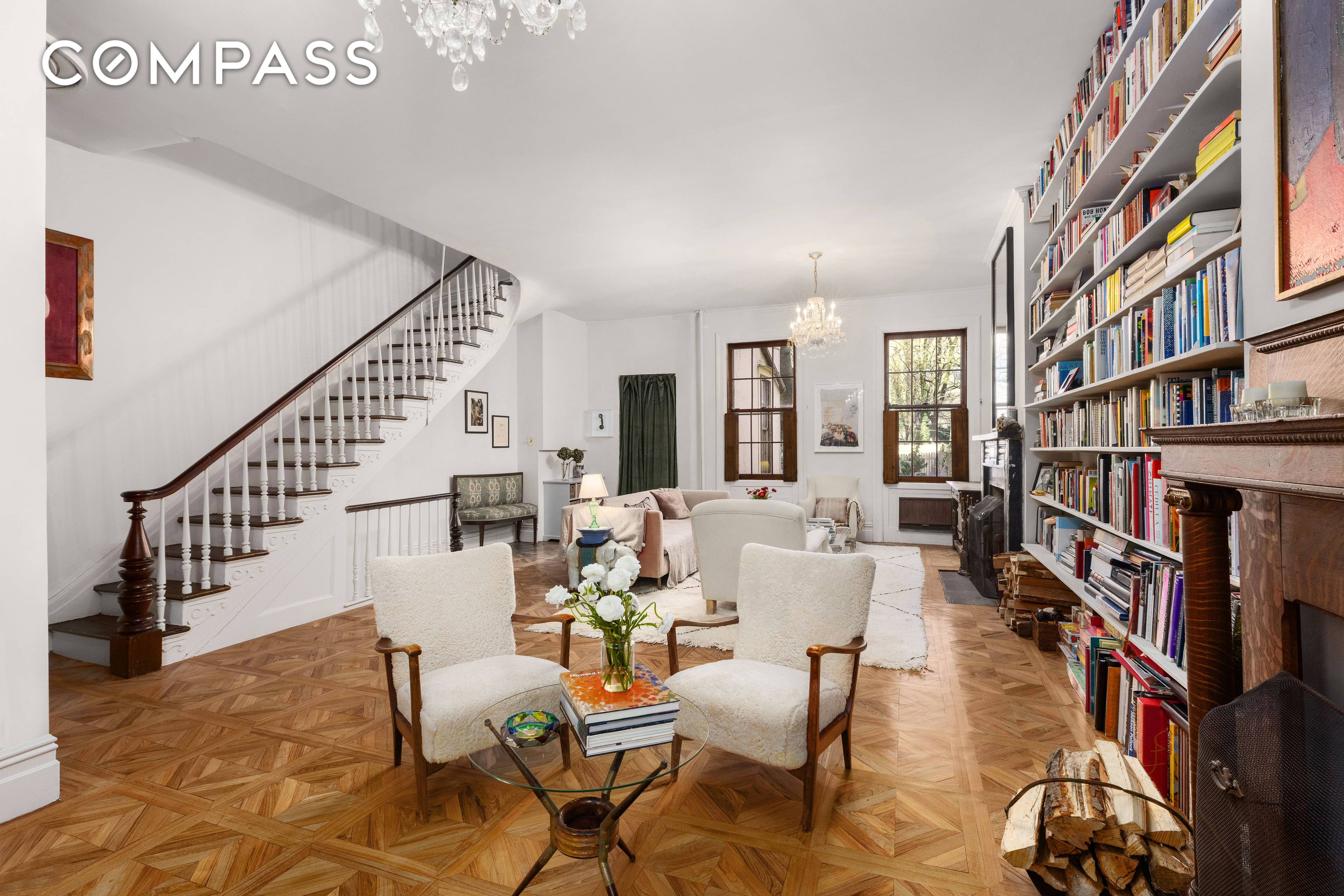 This 20 wide four story single family house, with deep garden, in the sought after West Village, offers space, light, charming pre war details, high ceilings, 6 fireplaces, original parquet ...