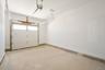 One car garage with entry into mud room.