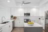 Kitchen staged