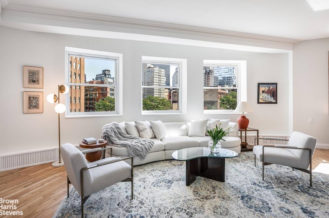 Offering exceptional attributes such as twenty 20 windows overlooking charming Tribeca Park and an ideal 5 bedroom 4 bathroom duplex layout totaling approx.