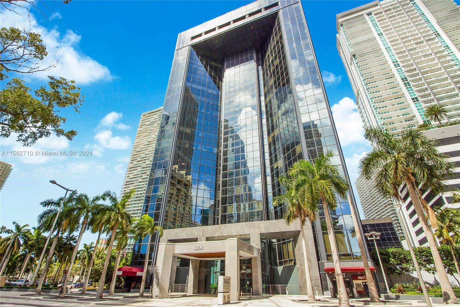 Amazing corner office overlooking Brickell Avenue with 3 private offices, 1 conference room, break room and large open working area.