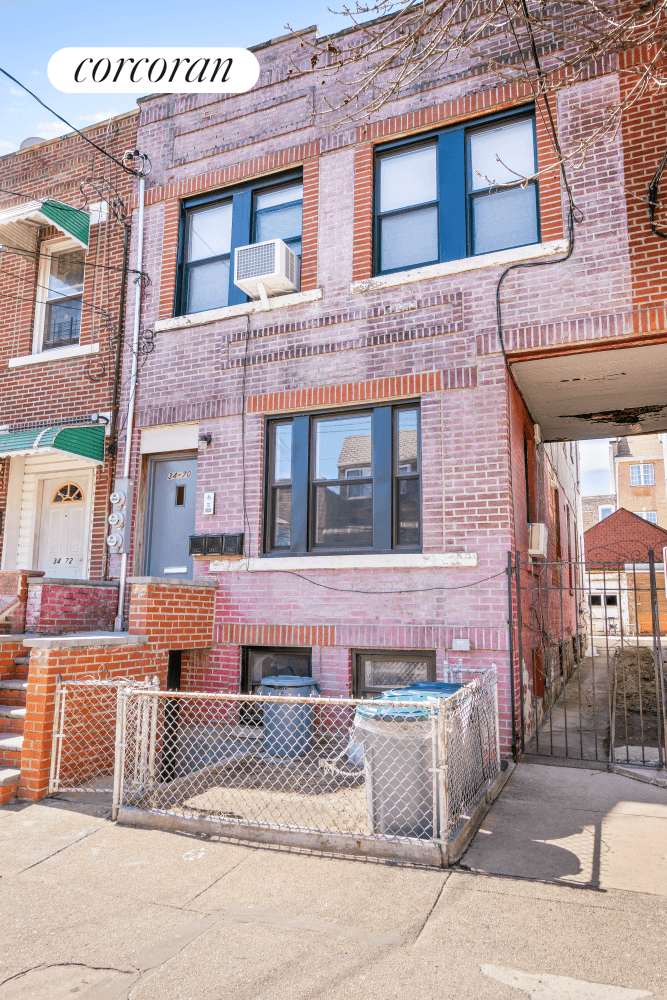 Recently renovated ! Welcome home to 34 70 110th St 1, a brick three 3 unit multifamily house in Corona, Queens with a shared driveway and parking.