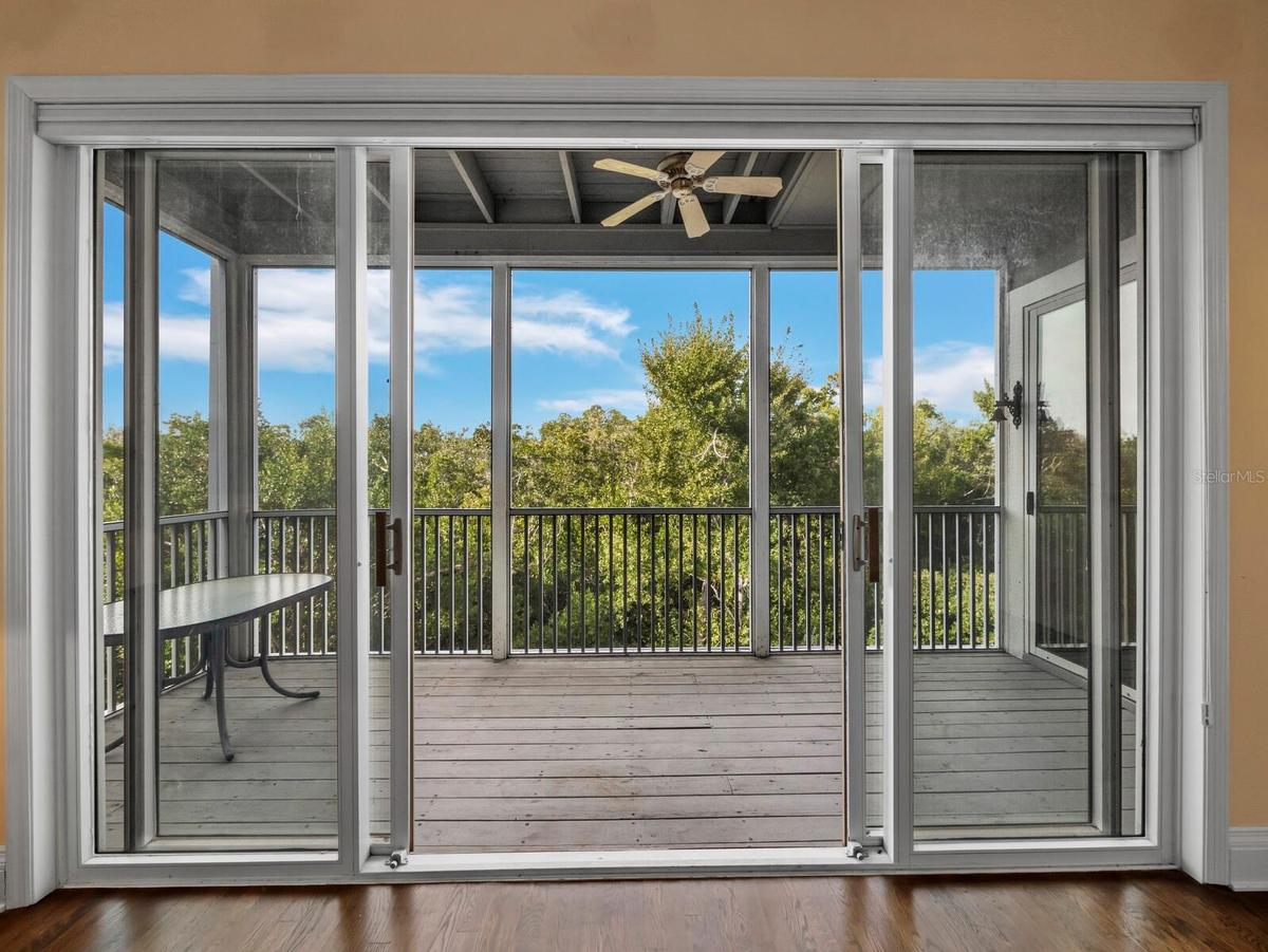 Screened lanai for outdoor living!