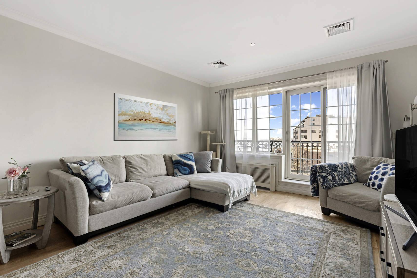 Welcome home to this sun flooded jewel box condo at the Pointe St.
