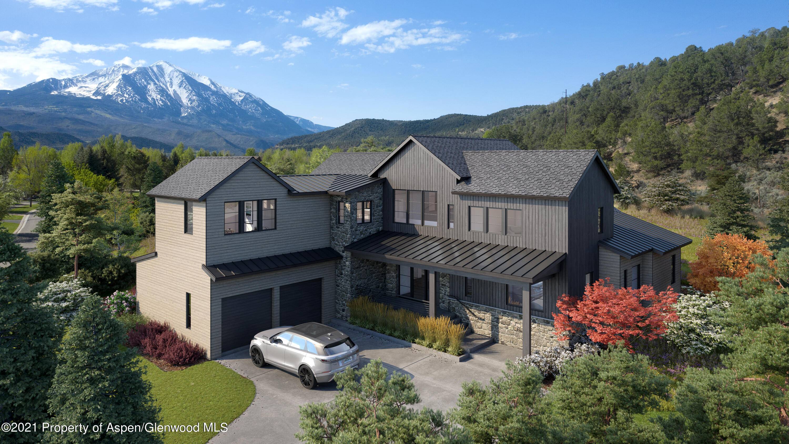 669 Perry Ridge is a contemporary mountain chalet in Roaring Fork Valley's River Valley Ranch community.