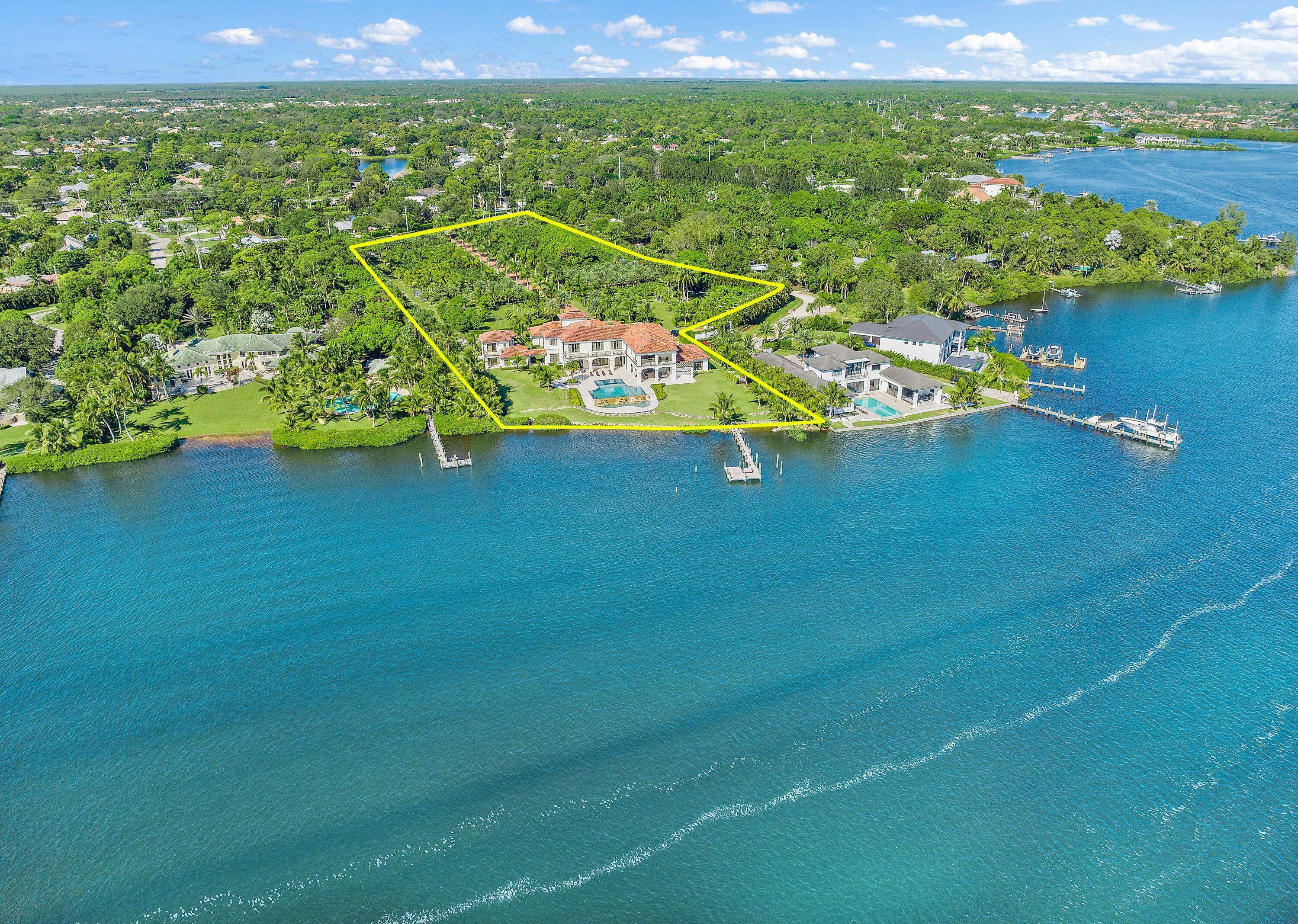 EXQUISITE OPPORTUNITY to Own the Largest Assemblage of Waterfront Land available in JUPITER !