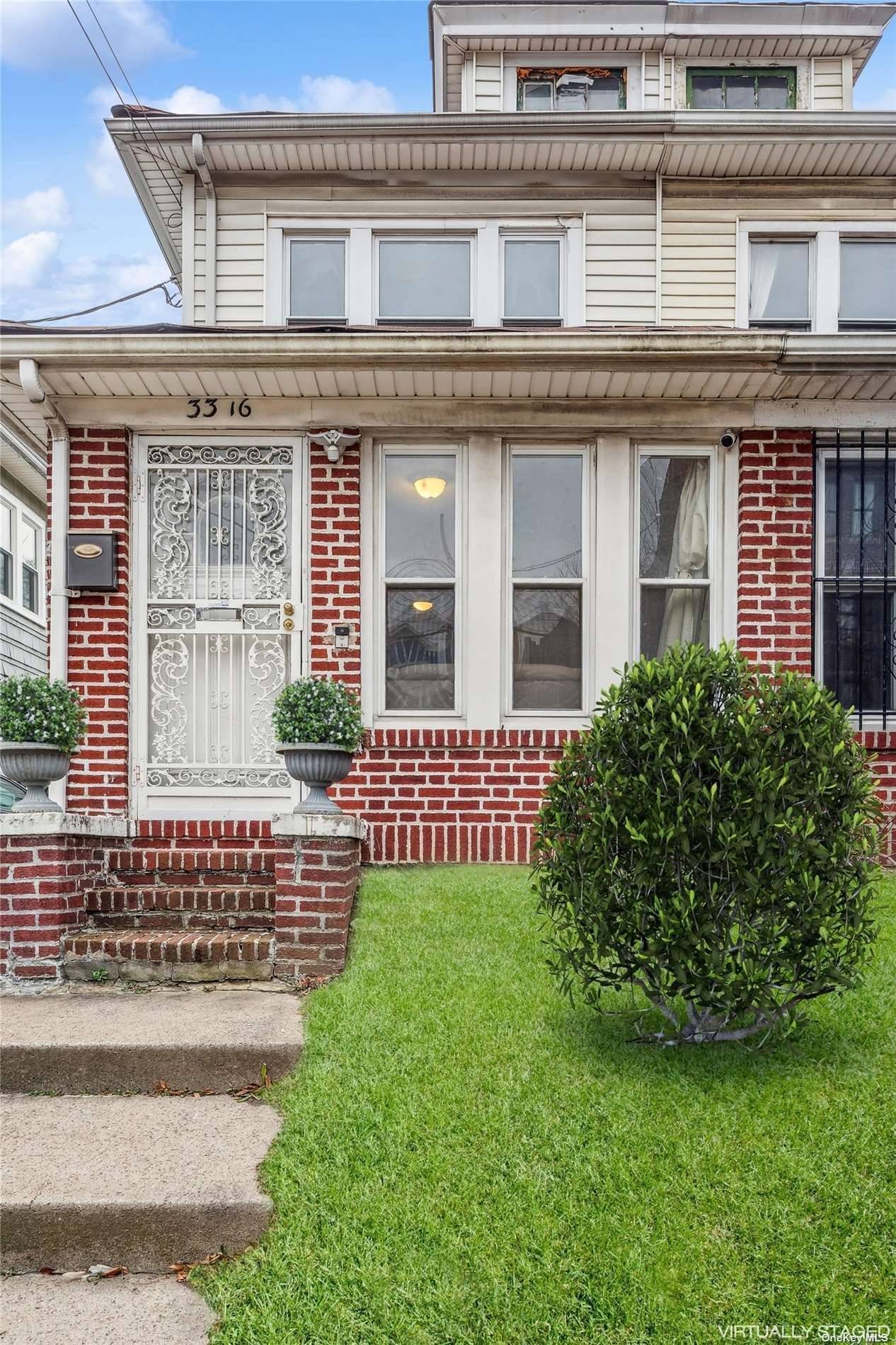 Welcome to this charming semi detached center hall residence with three brilliant exposures.