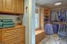 One of two walk-in closets