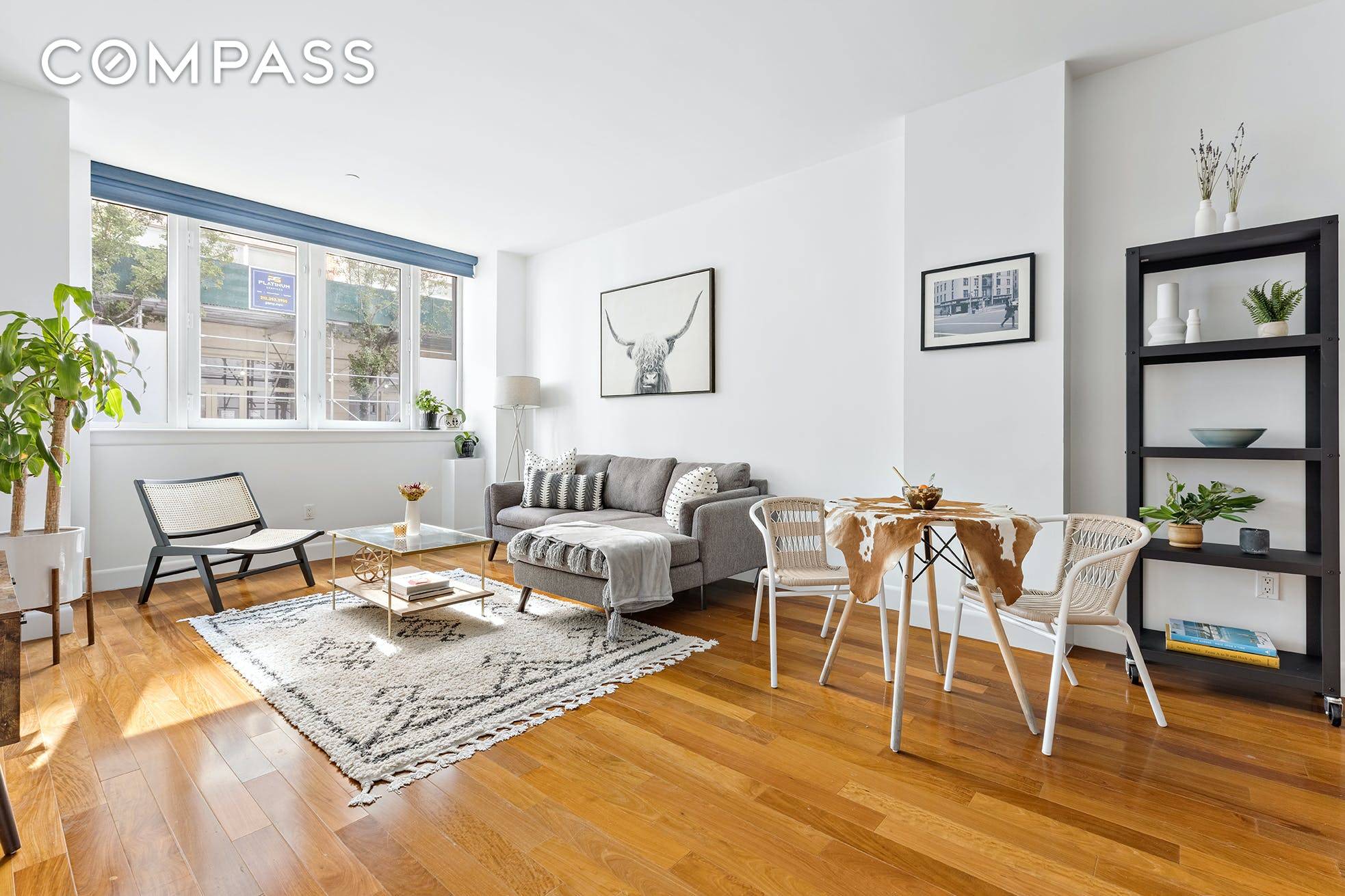 The largest 1 bedroom 1 bath in the building features high ceilings and oversized windows providing tremendous natural light and a great view of the tree lined street in front ...