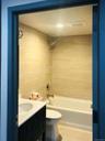 Full bathroom featuring vanity and bathing tub / shower combination