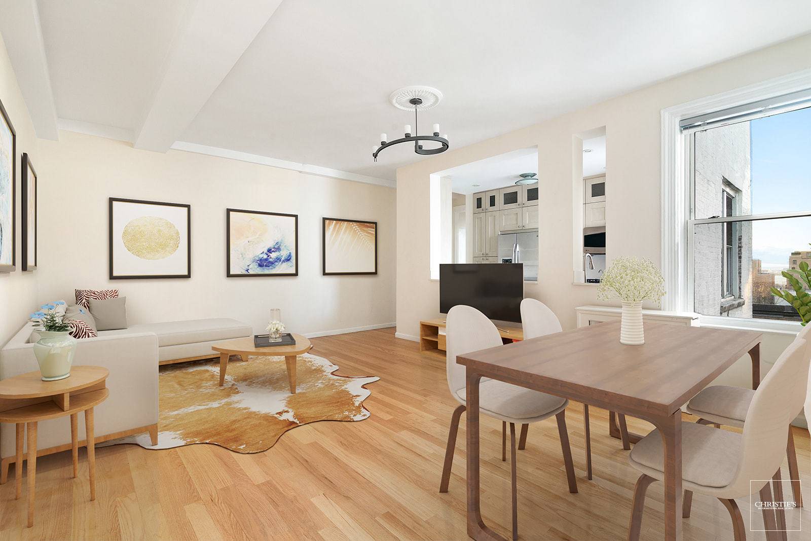Move right into this sprawling, sun filled apartment in the heart of Brooklyn Heights.