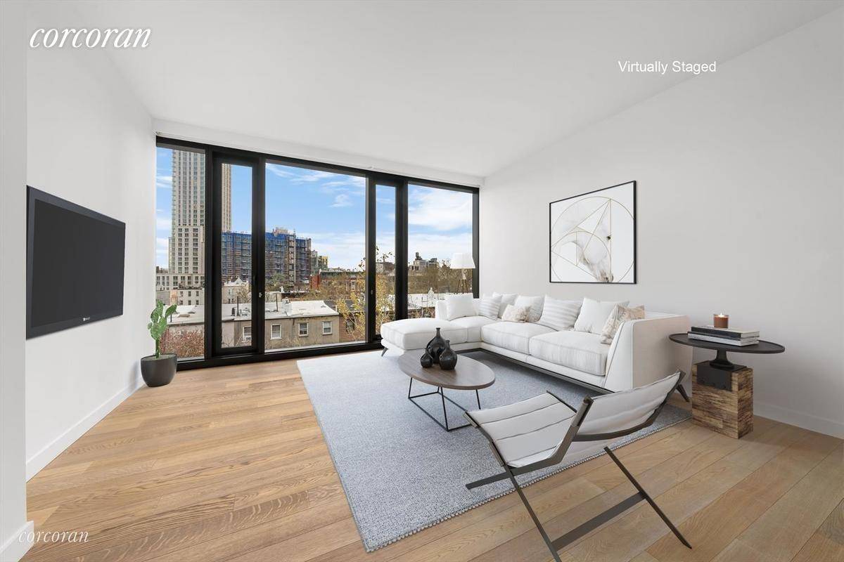 Beautiful two bedroom at the CORTE, a brand new full service building in Long Island City.