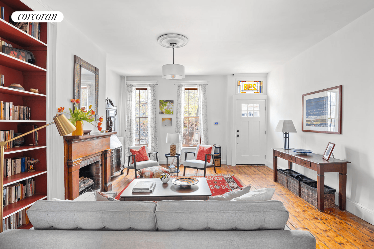 298 14th Street An elegant, turn of the century home, bright and charming with historic details like stained glass, restored working fireplace and original pine floors.