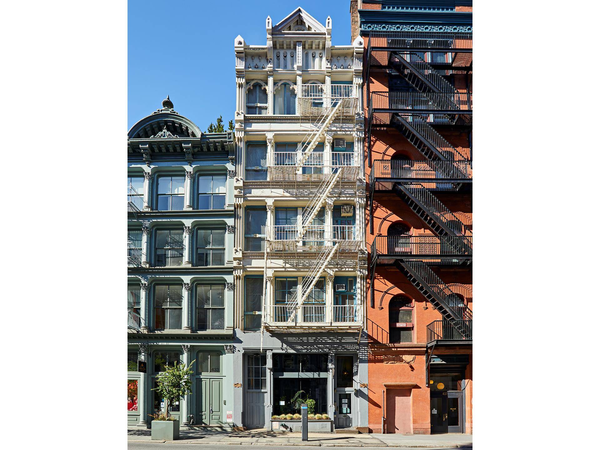 This SoHo historic Cast Iron building offers a variety of opportunities for repositioning retail, office, or residential mixed use.