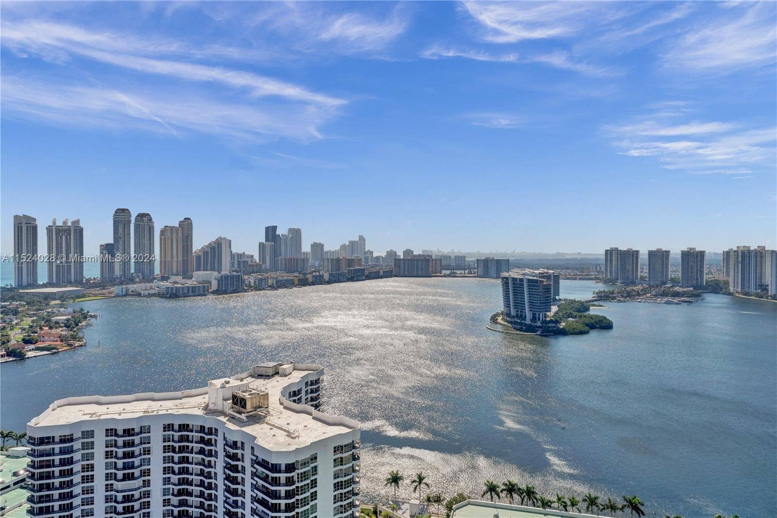 Enjoy spectacular and unobstructed east, south west views of ocean, Intracoastal, marina, golf course cities of Aventura and Sunny Isles Beach from this beautifully remodeled and spacious 3 bedroom, 3 ...