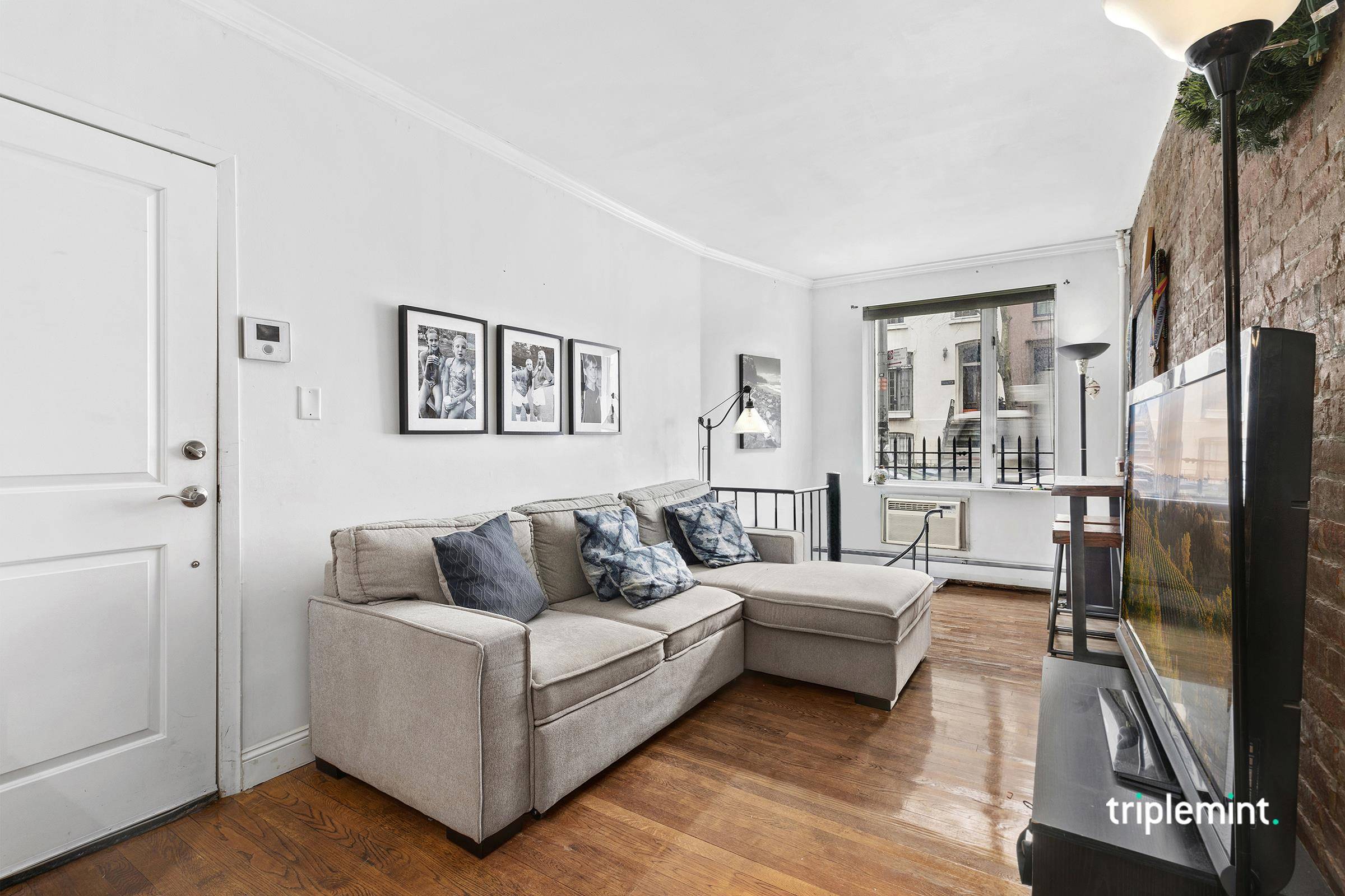 Charming duplex 2 bedroom apartment in an 1850's townhouse with no board approval necessary.