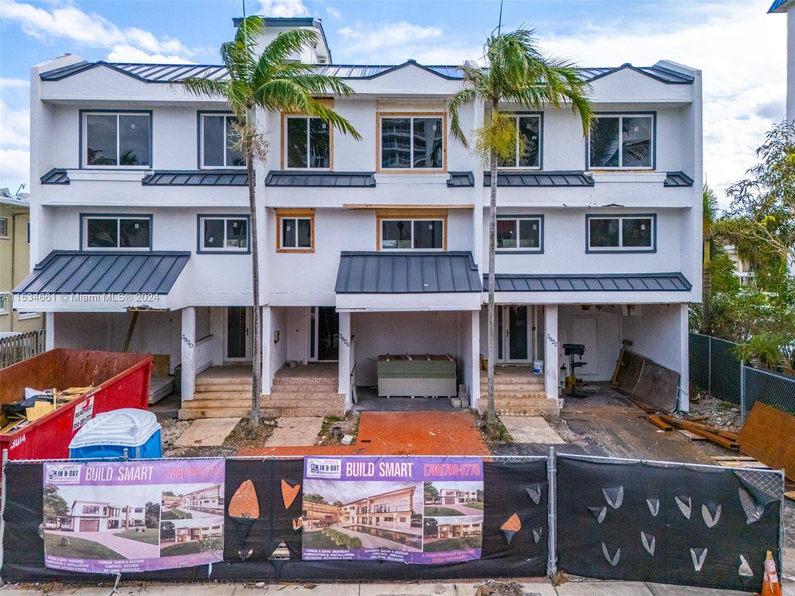 Incredible opportunity to finish building out 3 side by side townhouses in the exclusive Eastern Shores, a waterfront gated community.