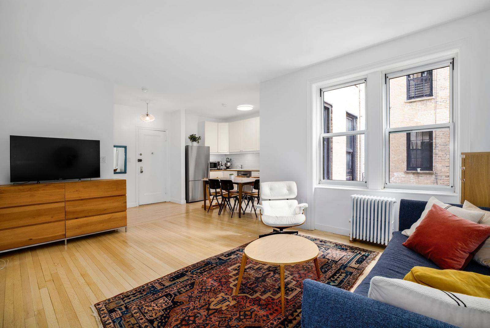 Wake up everyday facing a green oasis of trees in tranquil and serene Brooklyn Heights.