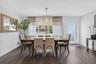 View of dining area from kitchen island.
