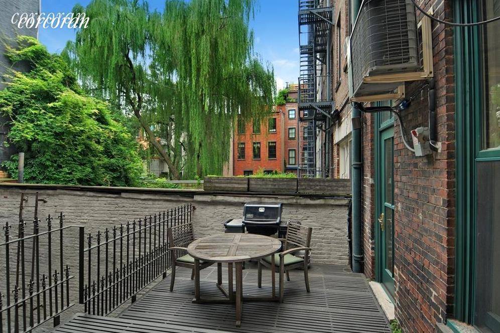22' x 10' PRIVATE TERRACE A One flight up to this full floor apartment with 10 foot ceilings in wide townhouse on Bleecker and Perry Streets in the heart of ...